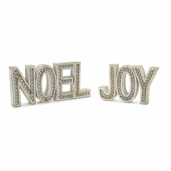 Deluxdesigns Noel and Joy Dcor - Set of 2 DE3595106